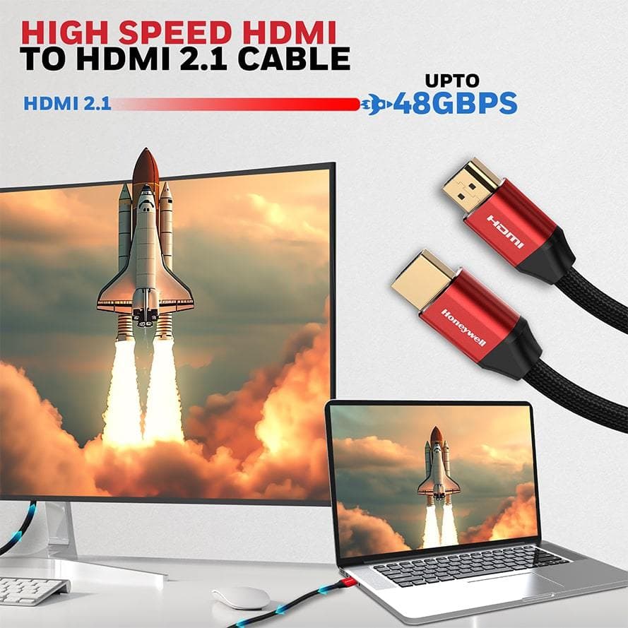 Honeywell HDMI with Ethernet - 2.1 Compliant 48 Gbps 3D / 4K x 2K / 8K @ 60Hz สาย ยาว 1 2 3 5 เมตร รูปที่ 4