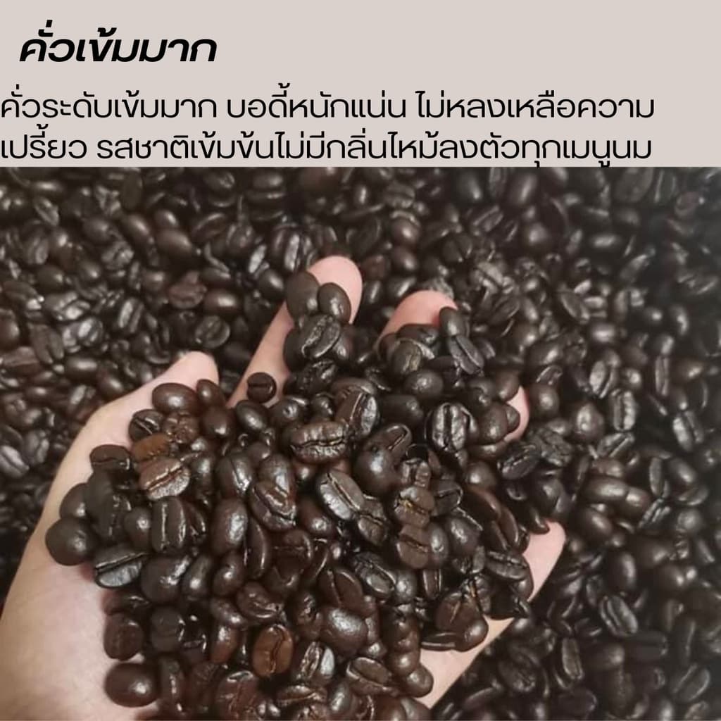 เมล็ดกาแฟสด คั่วใหม่ กาแฟปางขอนเกรดAของแท้ Pangkhon อราบิก้า 100% เมล็ดกาแฟคั่วเข้ม คั่วเข้มมาก ราคาโรงคั่ว ขนาด500กรัม รูปที่ 4