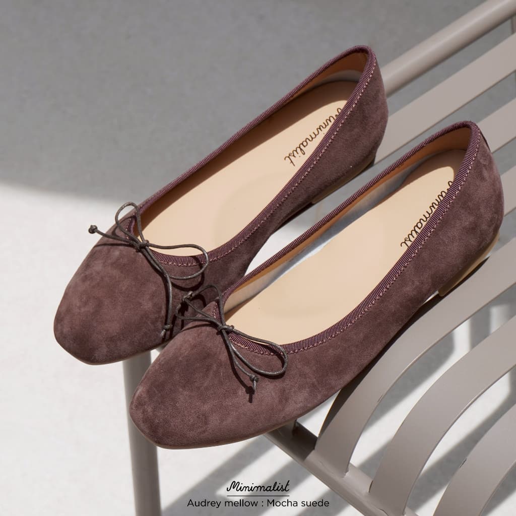 𝐌𝐈𝐍𝐈𝐌𝐀𝐋𝐈𝐒𝐓 รองเท้าคัทชูส้นสูงหนังแกะ รุ่น Audrey mellow หนังนิ่ม น้ำหนักเบา สบายเท้า สไตล์สาวปารีเซียง รูปที่ 5