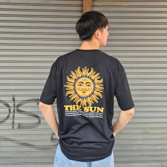 VINTAGE FACTORY เสื้อยืด Cotton100% THE SUN - เทคนิคซิลค์สกรีน สีจมลงเนื้อผ้าติดแน่นทนนาน รูปที่ 4