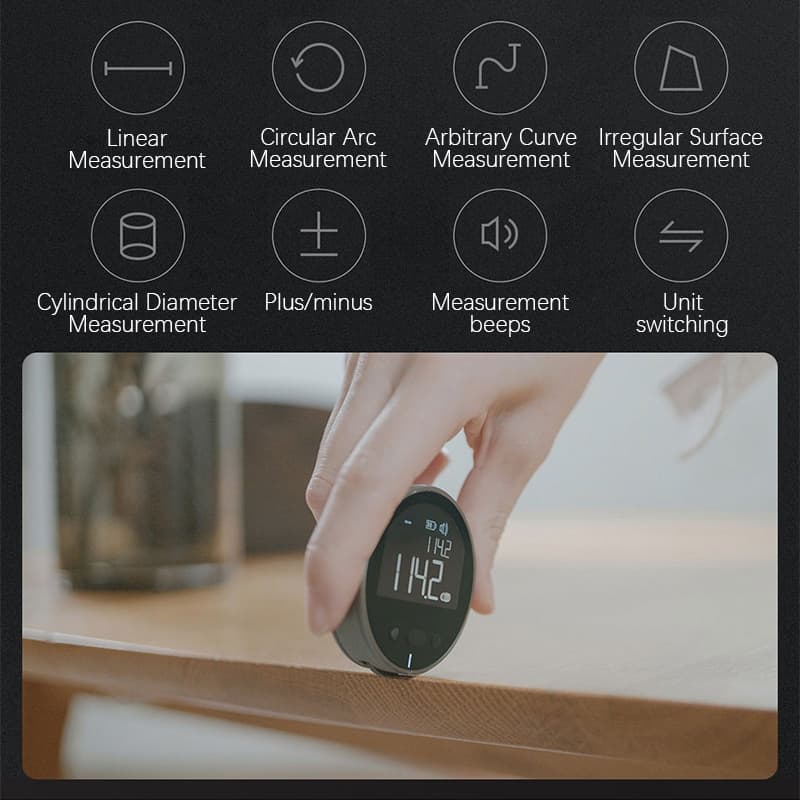 Duka Measuring Instrument เครื่องวัดอัจฉริยะ ไม้บรรทัด มี 8 ฟังก์ชั่น Tape Measure วัดขนาด เครื่องวัดระยะ รูปที่ 4