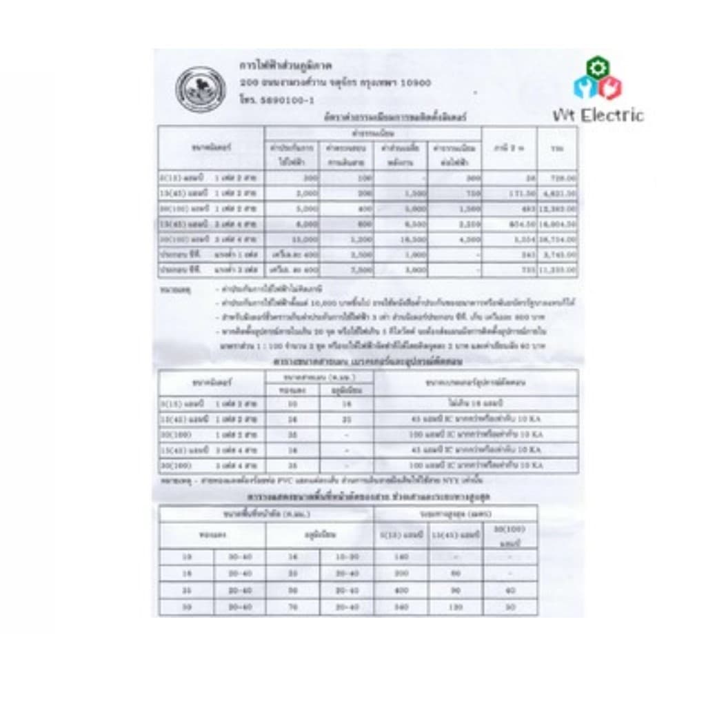 สายไฟ อลูมิเนียม 7เส้น THW-A 1x10 100เมตร ต่อมอเตอร์ ขอมิเตอร์ไฟฟ้า 5 A เมนหลักไฟฟ้า รูปที่ 4