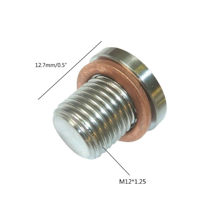 ตัวอุดเซ็นเซอร์O2 ออกซิเจน ■M12 และเซ็นเซอร์อุณหภูมิน้ำมันเครื่อง■M10 สแตนเลส เสื้อสูบwave 110 i wave 125 new PLUGอุด รูปที่ 3