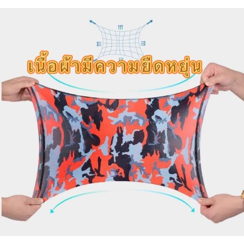 ผ้าบัฟ บัพ ป้องกันแสงแดด กิจกรรมกลางแจ้ง เหมาะสำหรับผู้ชายและผู้หญิง ใส่ตกปลา หายใจสะดวก หน้ากาก ขับบี่จักรยานยนต์ รูปที่ 4