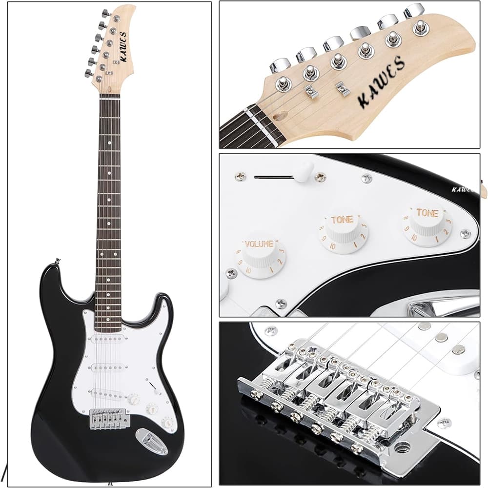 กีต้าร์ไฟฟ้า Kawes Electric Guitar ST กีต้าร์ไฟฟ้า ฟรี สายแจ็ค ปิ๊ก3อัน คู่มือ ประแจ รูปที่ 5