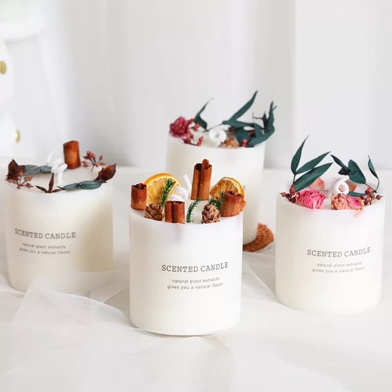 𝓫𝓪𝓫𝓲𝓮𝓶𝓲𝓵𝓭𝔂 เทียนหอม ของขวัญปีใหม่ กลิ่นฤดูกาล candle soy wax เทียนหอมอโรม่า กลิ่นดอกไม้ เทียนหอมสร้างบรรยากาศ รูปที่ 2