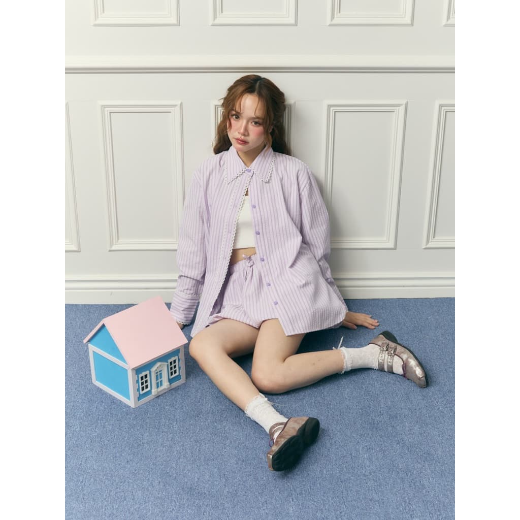/ ส่งด่วน [เหลือ 6xx.- ลด 20% เก็บโค้ด"ร้านโค้ดคุ้ม"] Basicnotbasics - Crumble shirt เสื้อเชิ้ตผ้าไม่ต้องรีด รูปที่ 8