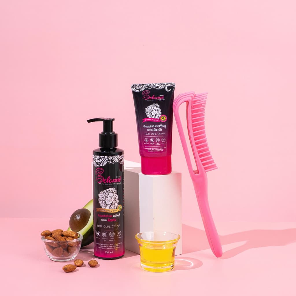 Belonne Brazilian Curly Style Hair Curl Cream บีลอนเน่ ครีมจับลอนผมหยิก รูปที่ 8