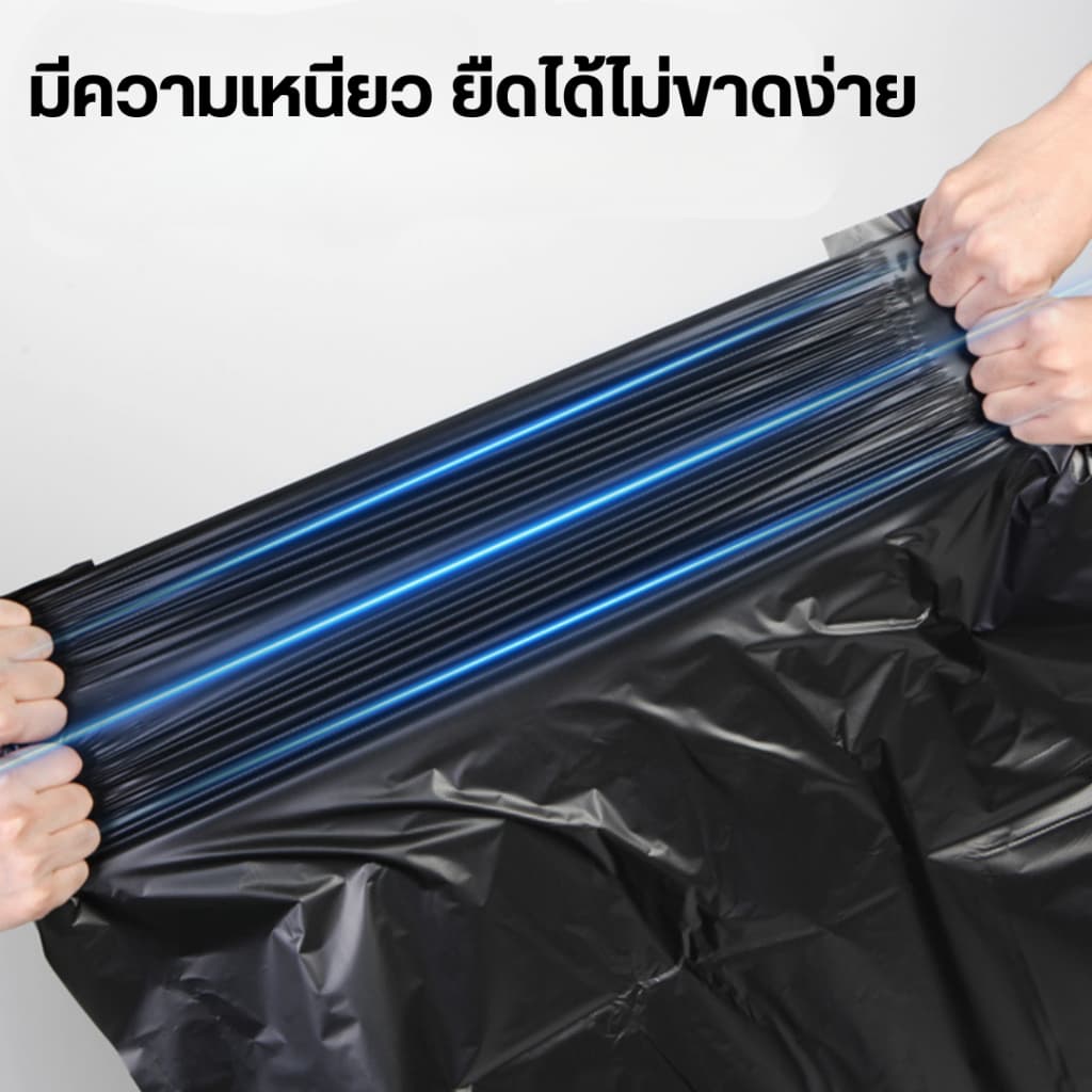 คุ้มที่สุด ถุงขยะ ถุงขยะดำ ถุงดำไร้กลิ่น ถุงขยะแบบม้วนหนา 18x20 22x24 26x32 30x37 37x40 เกรดA รูปที่ 3