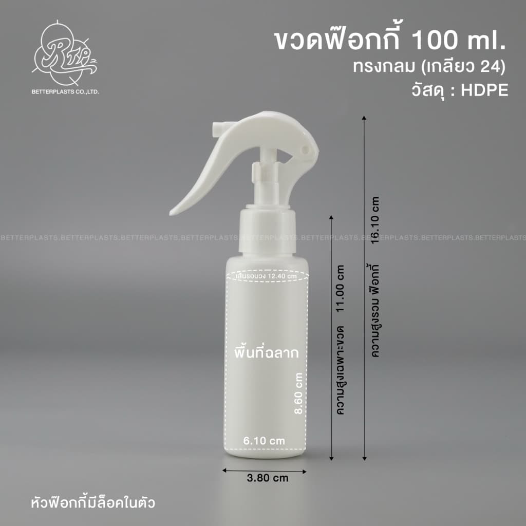 ขวดฟ๊อกกี้ 100 ml. คอ24 รูปที่ 2