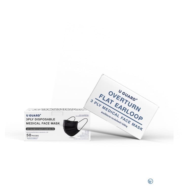 U-GUARD MASK หน้ากากอนามัย 3 ชั้น LV.1 OVERTURN FLAT EARLOOP ใส่สบายไม่เจ็บหู รูปที่ 9