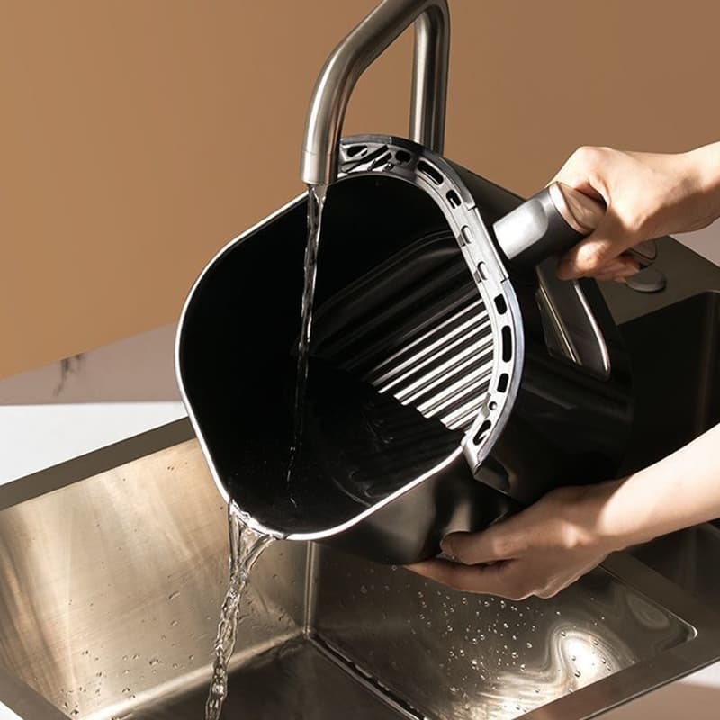 HAN RIVER หม้อทอดไร้น้ำมัน 8 ลิตร อเนกประสงค์ Air fryer ควบคุมลูกบิดคู่ หน้าต่างโปร่งใส รับประกัน 1ป รูปที่ 7