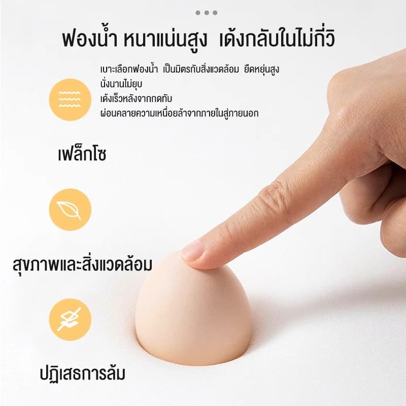 ALOVE สตูลแต่งหน้า เก้าอี้เสริมสวย เก้าอี้คอม สามารถหมุนและยกได้ สไตล์ครีมเรียบง่าย ของมันต้องมีสำหรับห้องนอนสาวๆ รูปที่ 9