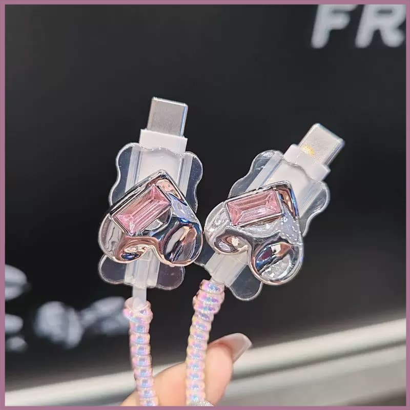 100ลาย+ จากไทย ชุดถนอมสายชาร์จ ชุดเเต่งสาย สำหรับ หัวชาร์จ 18วัต 20วัต เคสอะเเดปเตอร์ Adapter 20w 18w รูปที่ 6