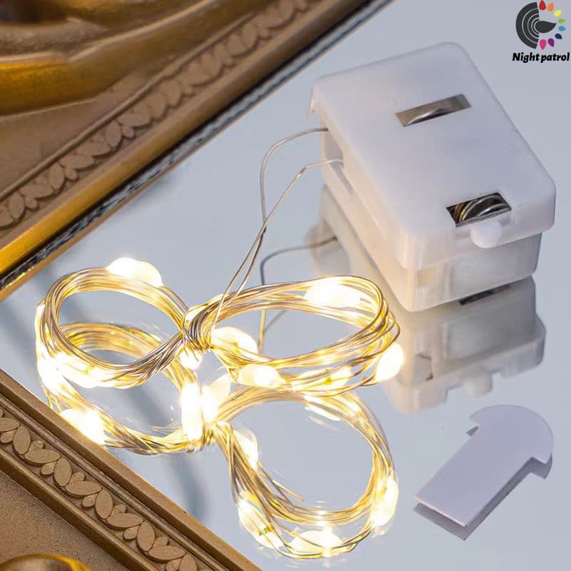สายไฟหิ่งห้อย Led 1/ 3/5 เมตร สายไฟกระพริบเร็ว และช้า ของตกแต่งกล่องของขวัญ ปาร์ตี้คริสต์มาส รูปที่ 4