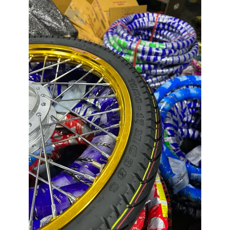 ชุดคู่นอก CAMEL แบทแลค CM570 มี50/90,60/90,70/90,80/90-17 ยางปีใหม่ล่าสุด มีประกัน รูปที่ 3