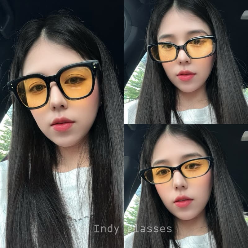 มีส่งด่วน แว่นแฟชั่น แว่นตากันแดด สีเหลือง มีเก็บเงินปลายทาง COD รูปที่ 3