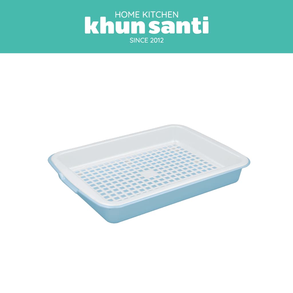 KHUN SANTI ถาดอเนกประสงค์ ที่คว่ำแก้ว T-569 ขนาด : 37 x 27.3 x 5.2 cm รูปที่ 5