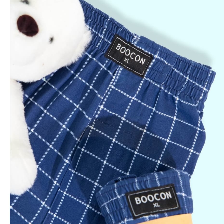 กางเกงบ๊อกเซอร์ผู้ชาย Boxer Boocon พิมพ์ลาย ลายสวย คุณภาพดี ผ้านุ่มใส่สบาย ไม่ยืด ไม่ย้วย ผ้าระบายอากาศ รูปที่ 4
