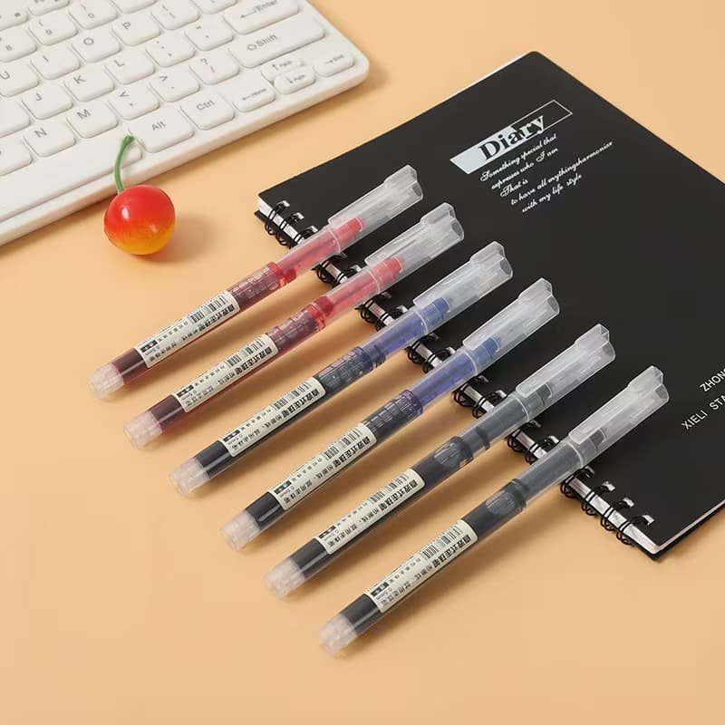 CAWL ปากกาเจล 0.5 มม. สีดำ สีแดง และสีน้ำเงิน หมึกแห้งเร็วความจุสูง เหมาะสำหรับนักศึกษาและสำนักงาน รูปที่ 2