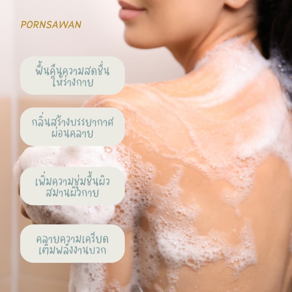PORNSAWAN เจลอาบน้ำ กลิ่นเมอร์รี่คริสต์มาส ของแจกปีใหม่ สบู่อาบน้ำ กลิ่นหอมหวาน ผ่อนคลาย สร้างบรรยากาศ ขนาด 300 มิลลิลิต รูปที่ 4