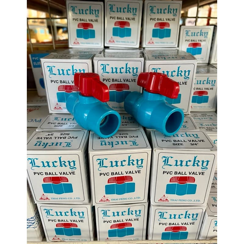 บอลวาล์วPVC 6 หุน 3/4” Lucky รูปที่ 1