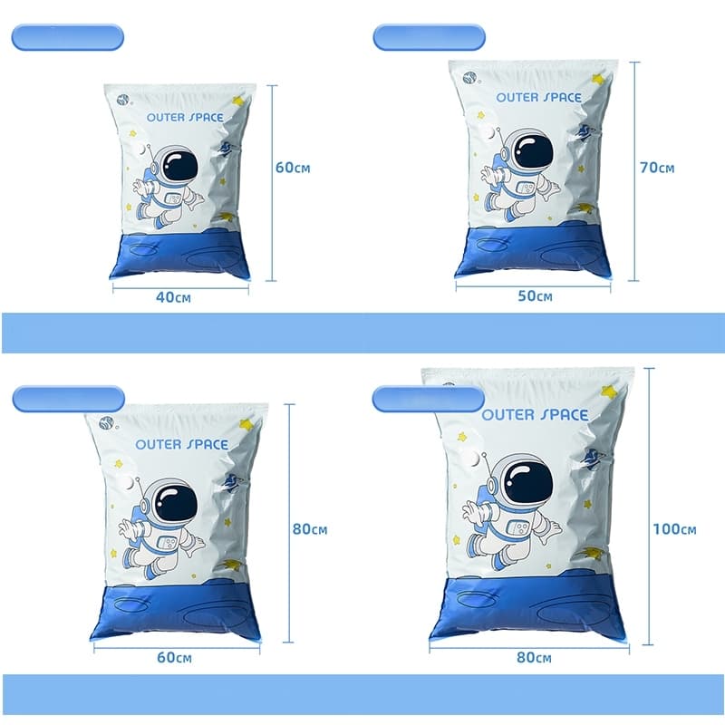 ถุงสูญญากาศ Vacuum Bag Big SetStorage Vacuum Bag ถุงสูญญากาศ ถุงจัดเก็บ ถุงใส่เสื้อผ้า ลายใบไม้ ราคาต่อชุด/สุดคุ้ม รูปที่ 8