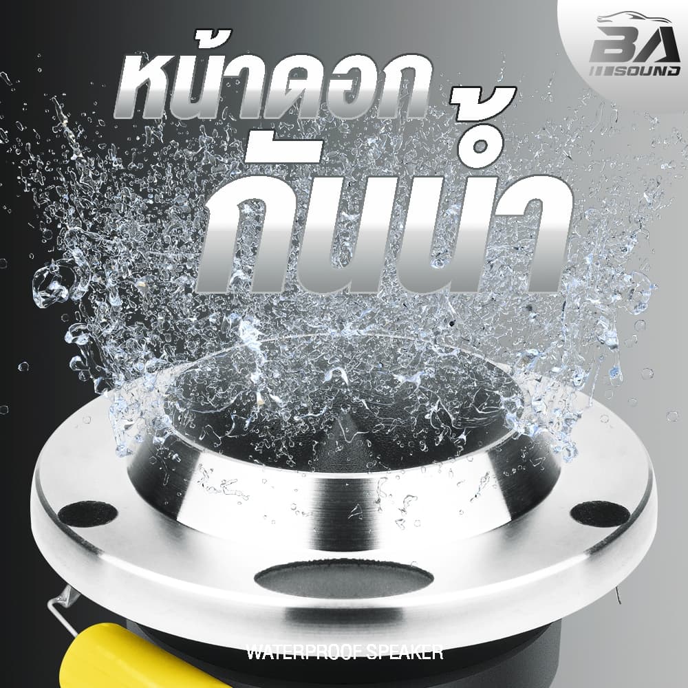 BA SOUND ชุดเครื่องเสียงรถยนต์10ชิ้น เพาเวอร์แอมป์ Class AB 4CH.+ปรีแอมป์+ลำโพง 6.5นิ้ว+ทวิตเตอร์4นิ้ว ชุดลำโพงติดรถยนต์ รูปที่ 6