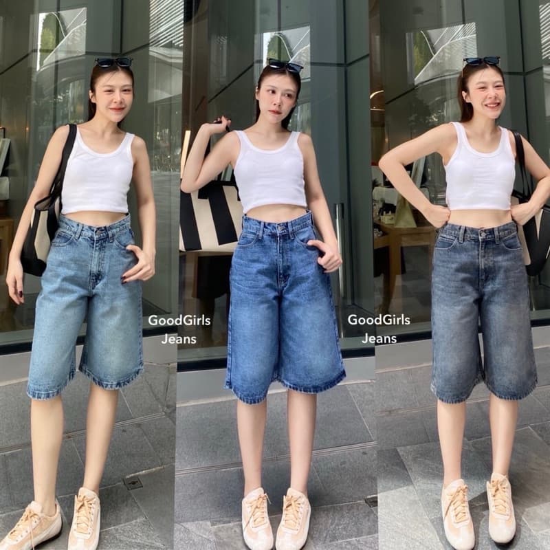 ʜᴀʀᴍᴏɴʏ กางเกงยีนส์ขา5ส่วน ผ้าไม่ยืด สีไม่ตก ทรงที่ฮอต ที่ฮิตสุดในตอนนี้ กางเกงยีนส์ผู้หญิง รูปที่ 7