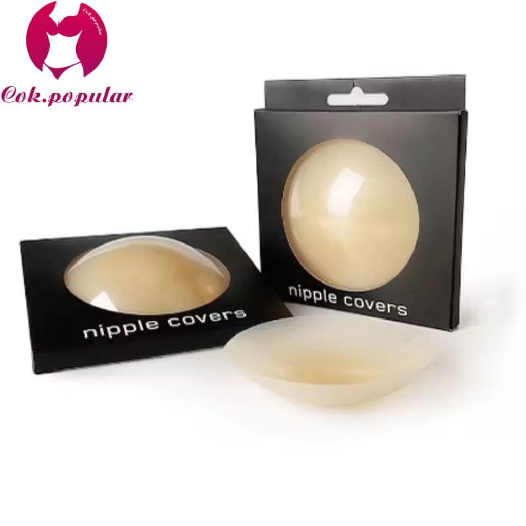 #332 พร้อมส่ง จุกแปะหัวนม จุกแปะ จุกซิลิโคน เรียบเนียน กันน้ำกันเหงื่อ มีกล่อง COK