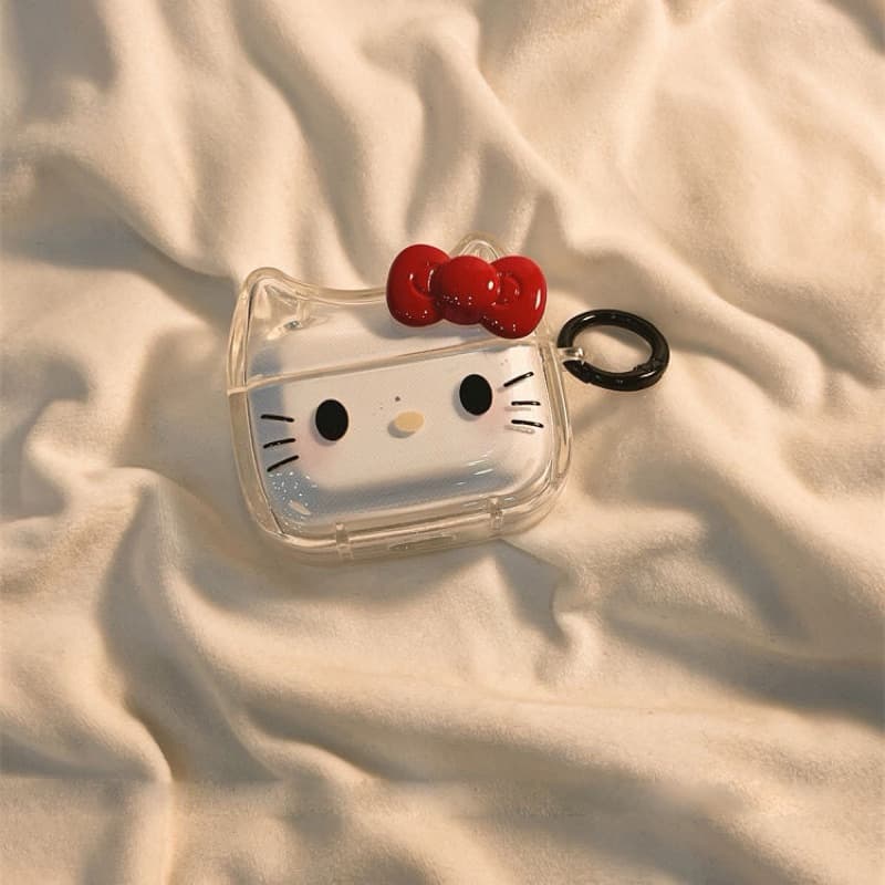 Hello Kitty เคสแอร์พอต คิตตี้ airpods4 , airpods pro2 ,airpods3 , airpods pro ใช้ได้ น่ารักมากมีที่ห้อย รูปที่ 4