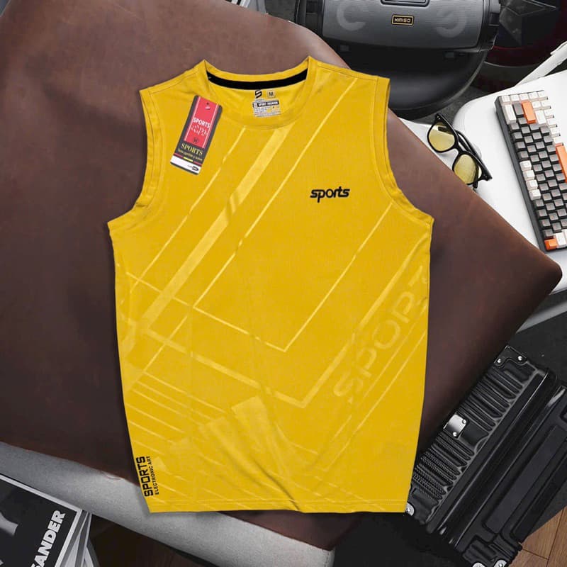 ! เสื้อกีฬาสปอร์ตแขนกุด คอกลม SPORTS เสื้อบอล มีครบไซส์ผ้านิ่มใส่สบายใส่ออกกำลังกาย ระบายความร้อนได้ดี รูปที่ 3