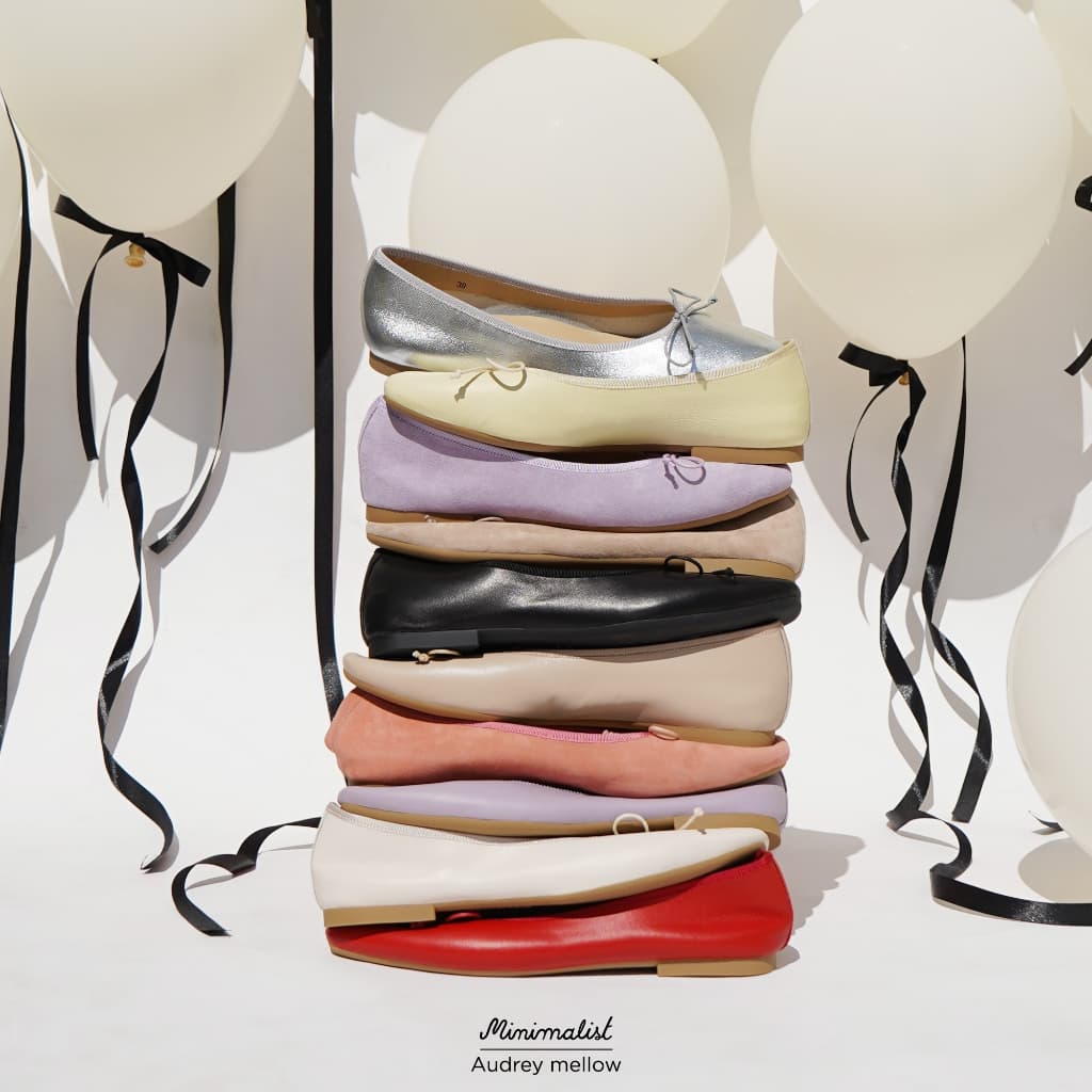𝐌𝐈𝐍𝐈𝐌𝐀𝐋𝐈𝐒𝐓 รองเท้าคัทชูส้นสูงหนังแกะ รุ่น Audrey mellow หนังนิ่ม น้ำหนักเบา สบายเท้า สไตล์สาวปารีเซียง รูปที่ 7