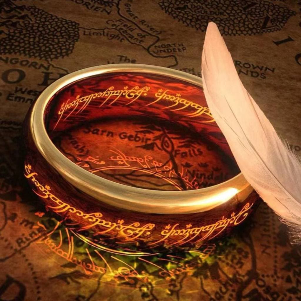 ใน 24 ชม. แหวนประมุข The One Ring สลักภาษาเอล์ฟบนแหวนด้วยเลเซอร์ ไม่ลอก ไม่ดำ แหวนเดอะลอร์ด รูปที่ 4