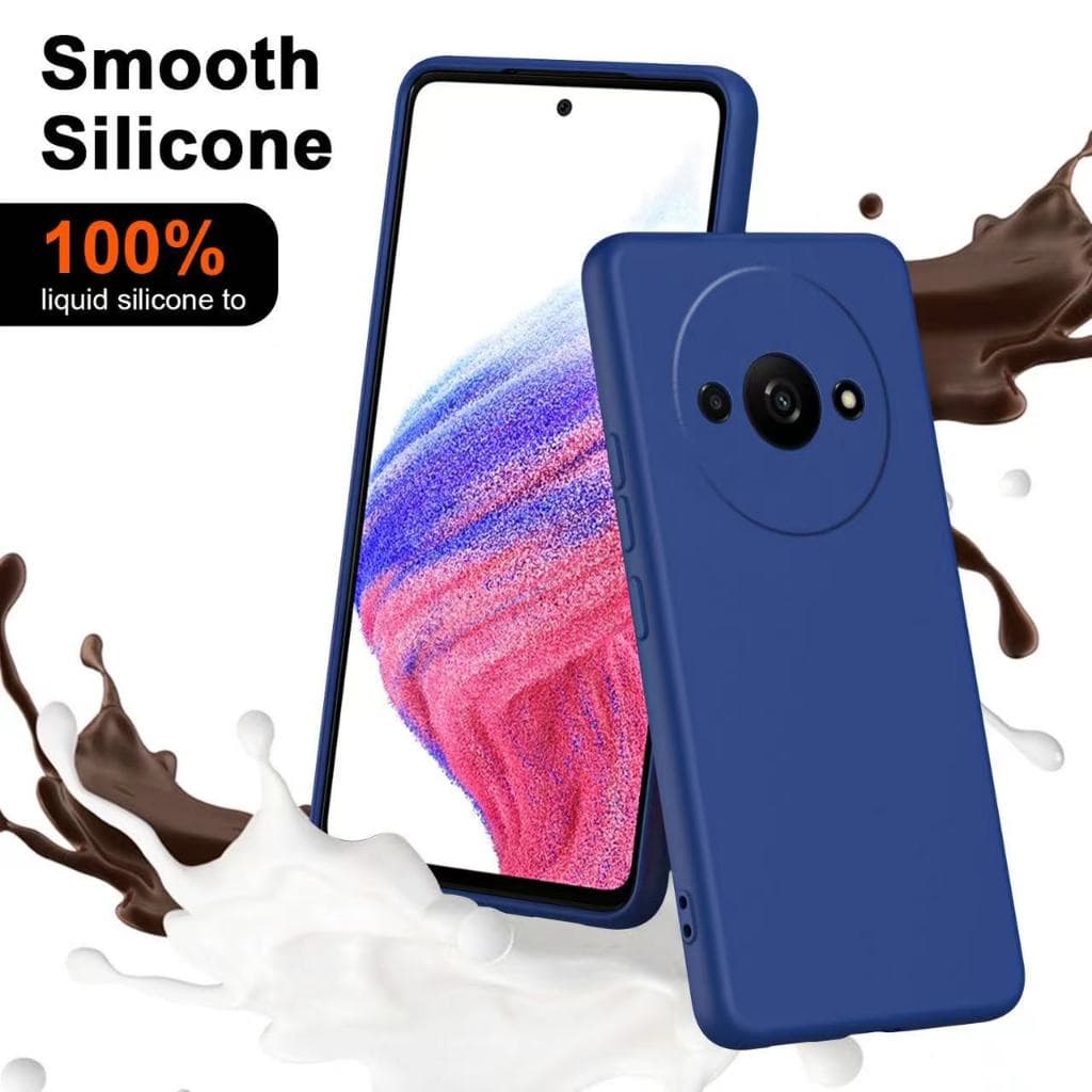 เคส สำหรับ Xiaomi Redmi A3 A1plus A2plus เคสซิลิโคนนิ่ม กันกล้อง TPU สีพื้น กำมะหยี่ รูปที่ 3