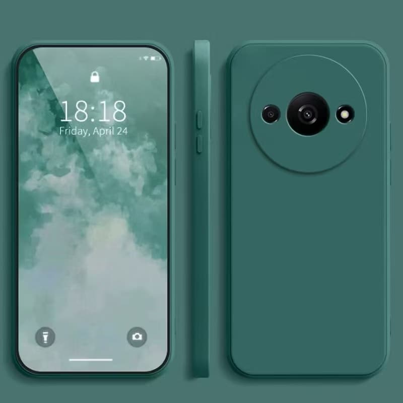 เคส สำหรับ Xiaomi Redmi A3 A1plus A2plus เคสซิลิโคนนิ่ม กันกล้อง TPU สีพื้น กำมะหยี่ รูปที่ 1