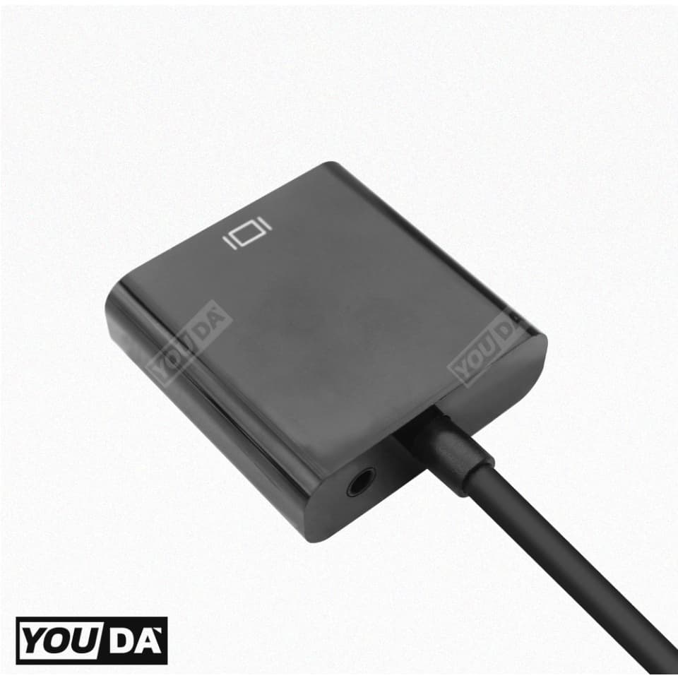 YOUDA สายแปลง HDMI TO VGA รับประกัน 1ปี มีสาย AUX ออกเสียงวีดีโอได้ YD-HV01 / YD-HV02B จาก HDMI ออก VGA ตัวแปลงสัญญาณ รูปที่ 9