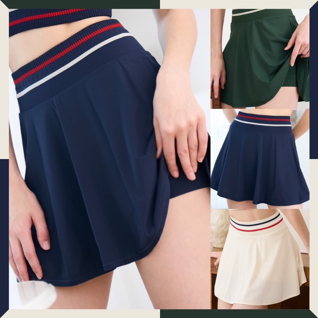 Darlyn - Riley skirt กระโปรงกีฬา มีกางเกงซับใน เอวสูงเก็บพุง ระบายอากาศดี ใส่สบาย รูปที่ 1