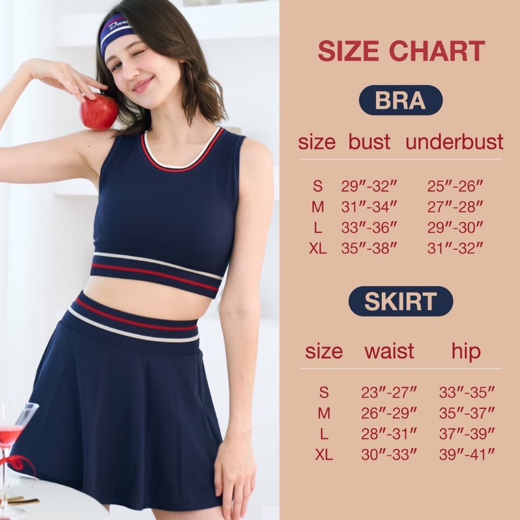 Darlyn - Riley skirt กระโปรงกีฬา มีกางเกงซับใน เอวสูงเก็บพุง ระบายอากาศดี ใส่สบาย รูปที่ 2