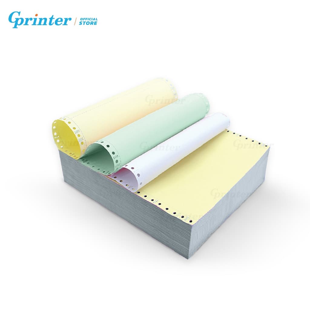 Gprinter กระดาษต่อเนื่องเคมี 9.5x5.5นิ้ว กระดาษเคมี 9.5x11นิ้ว กระดาษสสิป A4 1000แผ่น รูปที่ 7