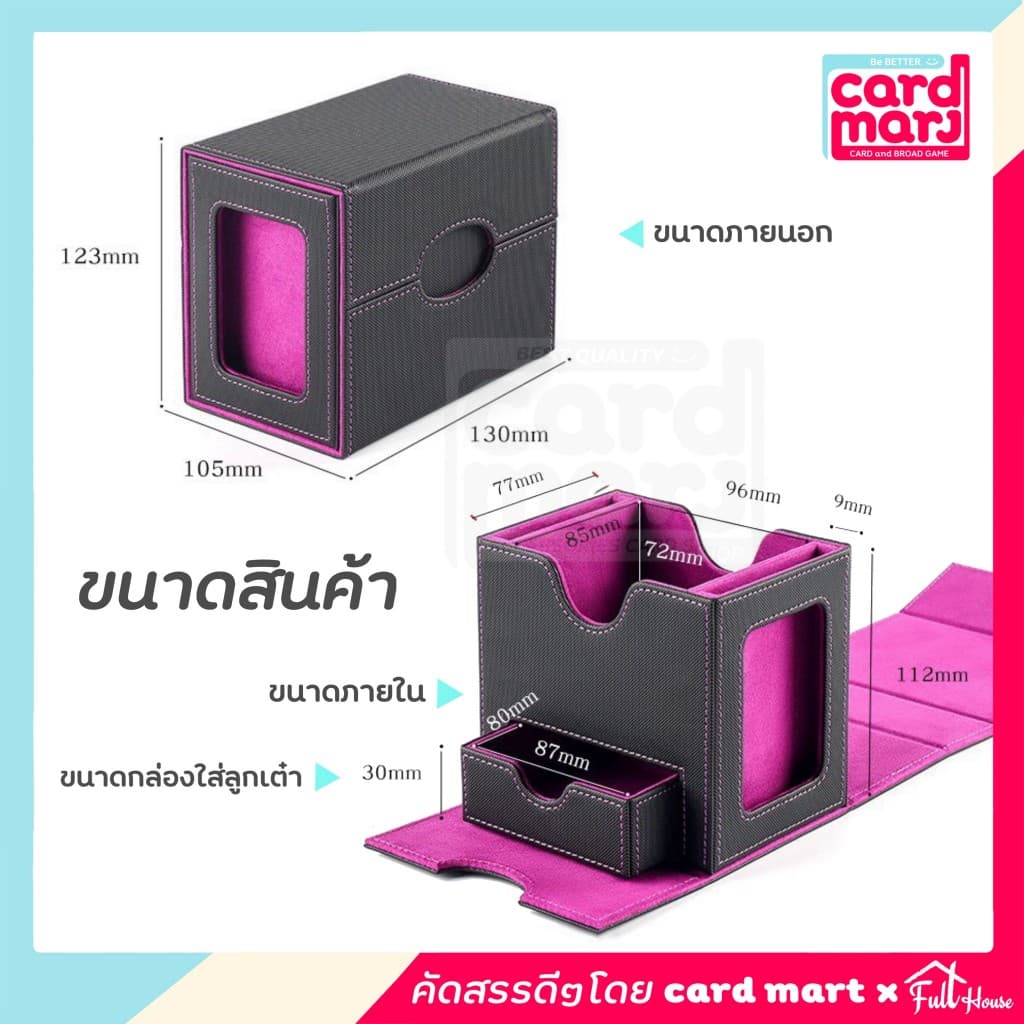 ￼ กล่อง DECK แบบ 4PP Magnetic Deck box กล่องเดก ใส่การ์ด สะสมการ์ด จัดเก็บการ์ด ก.Deckแบบ4PP รูปที่ 9