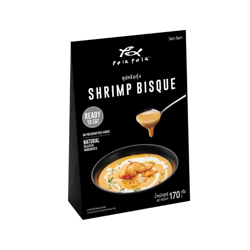 Pola Pola Shrimp Bisque Soup Ready-to-Eat โพลา โพล่า ซุปครีมกุ้ง พร้อมรับประทาน170g. รูปที่ 2