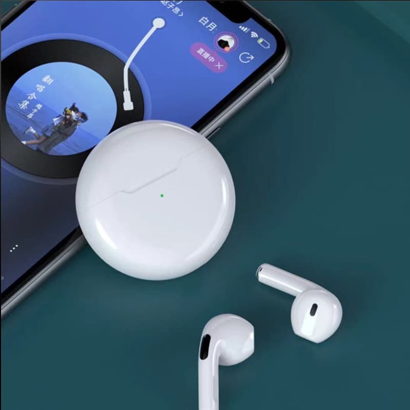 หูฟังไร้สาย TWS Pro 6 ใหม่พร้อมไมโครโฟน Bluetooth หูฟังสำหรับเล่นกีฬา หูฟังสำหรับเล่นเกม รูปที่ 8