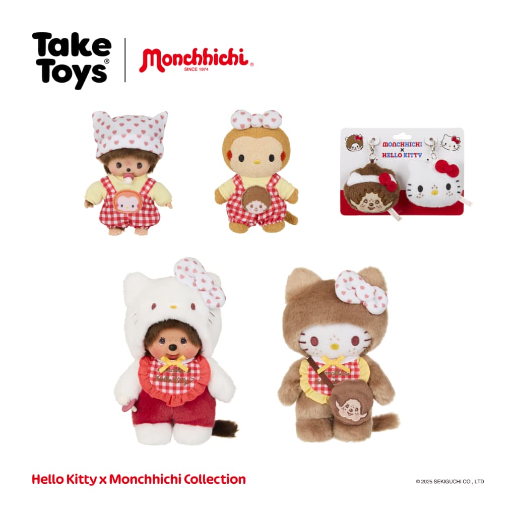 Hello Kitty X Monchhichi - ตุ๊กตามอนชิชิ รูปที่ 1