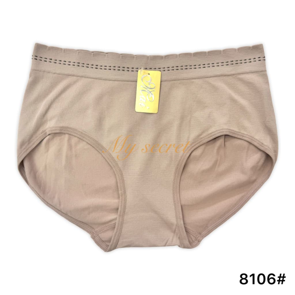 กางเกงในผ้าทอ เอวกึ่งสูง ทรงเต็มตัว ใส่สบาย เอว 28-34 นิ้ว ผู้หญิง เสื้อผ้า 8106# รูปที่ 3