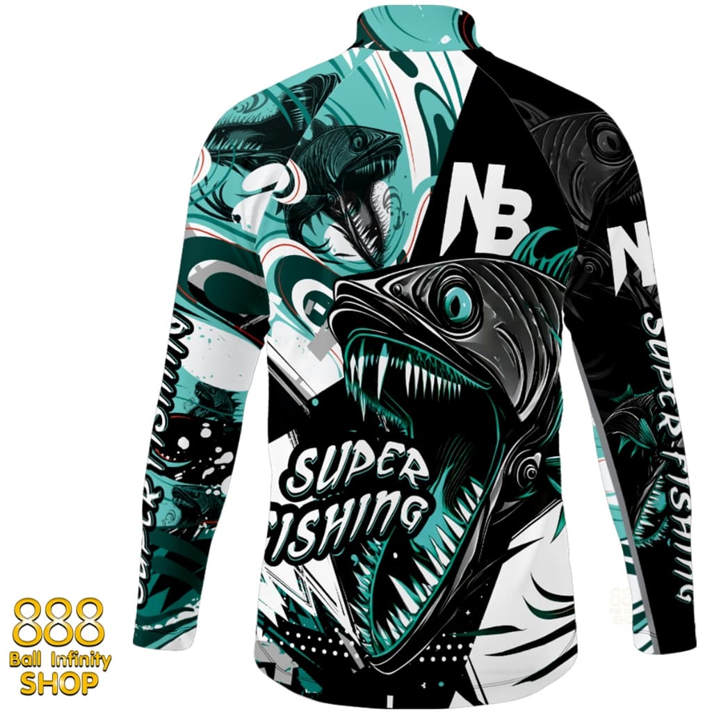 เสื้อตกปลา,ปั่นจักรยาน Set สี 43 SUPER FISHING มีให้เลือก 4 สี ป้องกันแสง UV รูปที่ 2