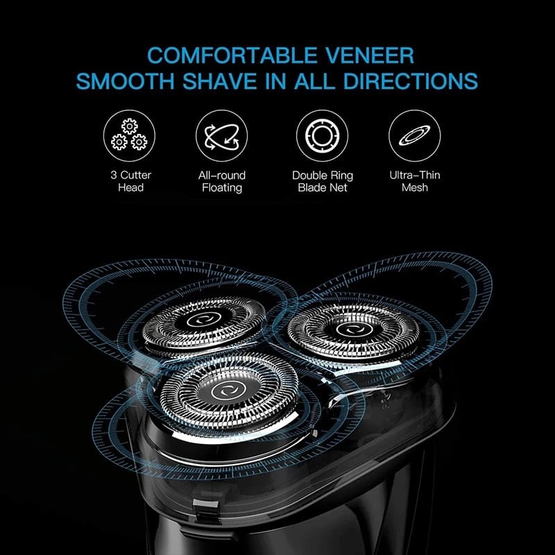 Enchen ที่โกนหนวดไฟฟ้า Electric Shaver Black Stone 3 โกนหนวดไฟฟ้า ใบมีด 3D กันน้ำ มีที่กันจอน รูปที่ 8