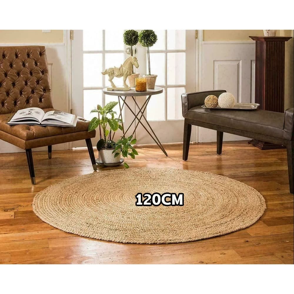 พรมหวาย พรมสาน พรมปูพื้น พรมปูพื้นห้อง วงกลมพรมลับเล็บแมว ที่ลับเล็บแมว เสื่อลับเล็บแมว รูปที่ 1