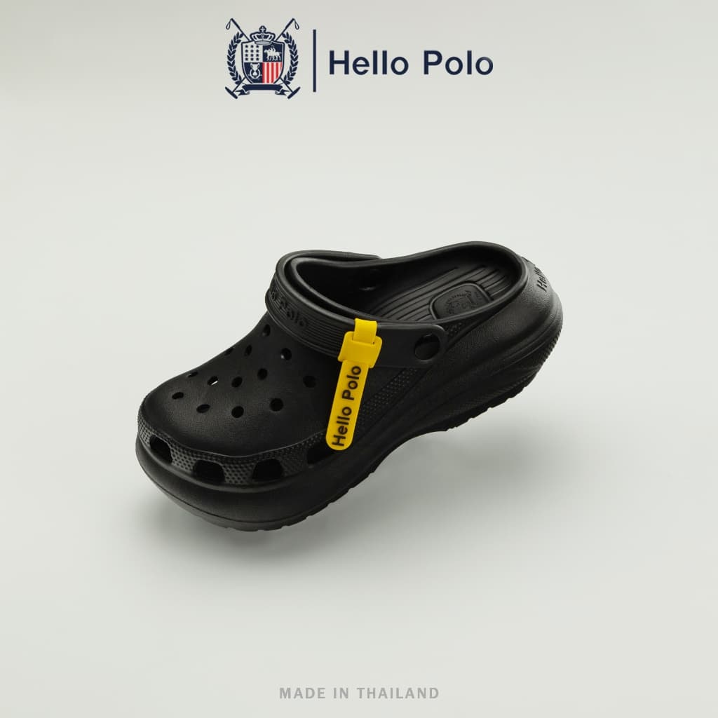 Hello Polo รองเท้าหัวโตมินิมอล รองเท้าแตะแบบสวม แฟชั่นผู้หญิง ยาง EVA กันลื่น มีสายรัดข้อ ติดตัวการ์ตูนได้ รุ่น HP8052 รูปที่ 2