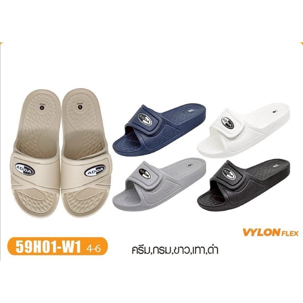 ADDA รองเท้าแตะ รองเท้าลำลอง แบบสวม สำหรับหญิงและชาย รุ่น 59H01-W1+M1 ด่วน รูปที่ 8